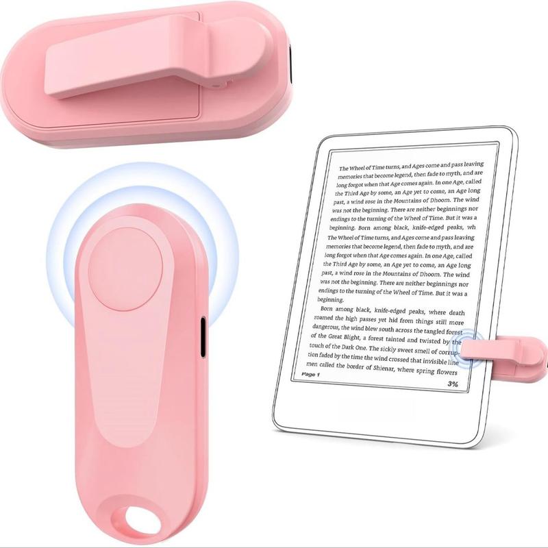 Remote Control Page Turner for Kindle Paperwhite Oasis Kobo E-Book eReaders, Remote Camera Shutter and Video, Page Turner Clicker for iPad Tablets Reading Novels