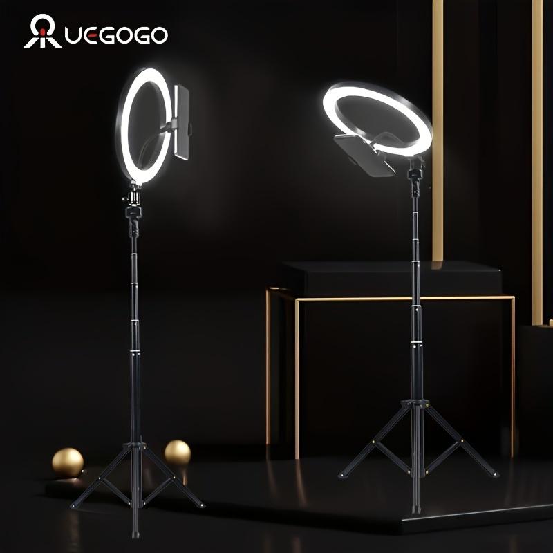 10-Inch LED Ring Light with Adjustable Tripod Stand, Phone Mount for Professional Photos, Videos & Streaming, USB-Powered