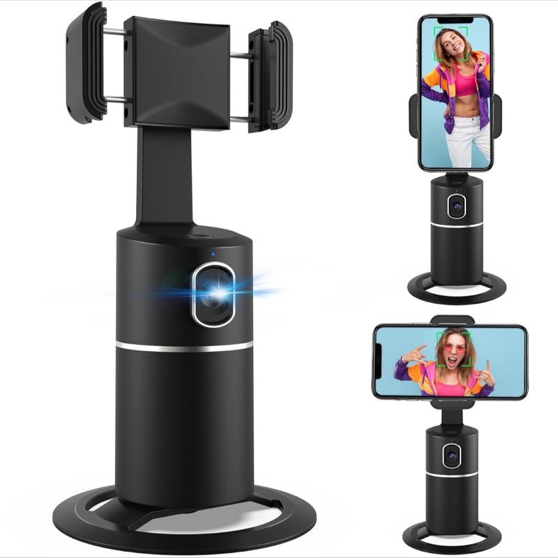 Auto Face Tracking Tripod for Live Vlog Streaming Video with 360° Rotation and Intelligent Shooting - Adjustable