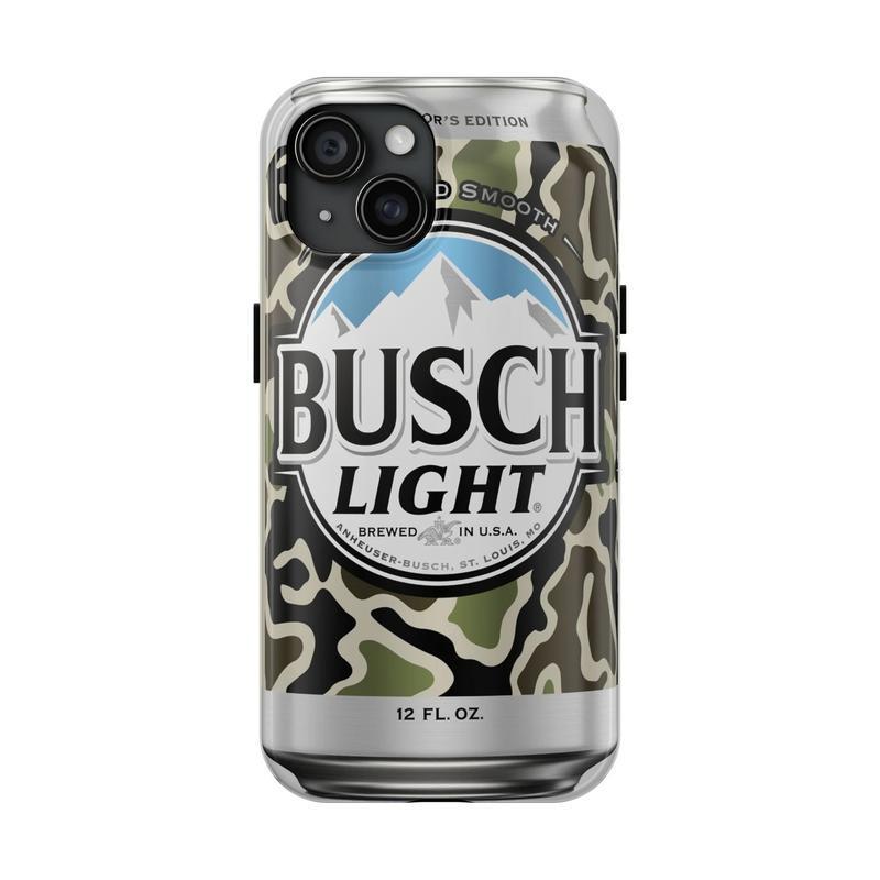 Busch Light Tough Phone Case, Lager Domestic Case, iPhone 16 15 14 13 12 11 Pro Max 8 Plus X, Durable Accessories