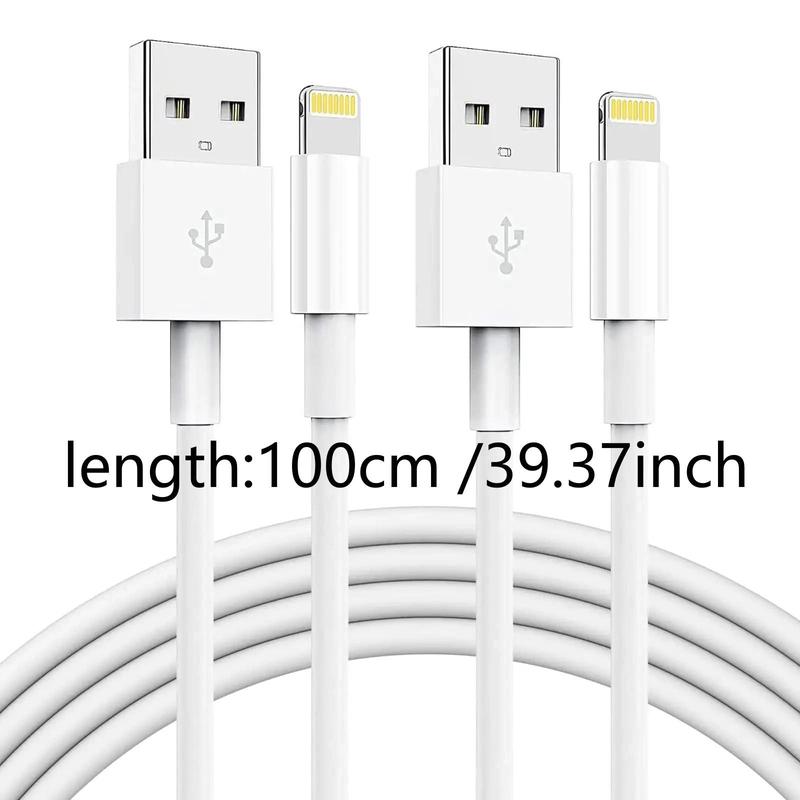 2pc 15W USB-A Fast Charging Data Cable, Fast Charging USB Data Cable, Portable Cable for iPhone iPad