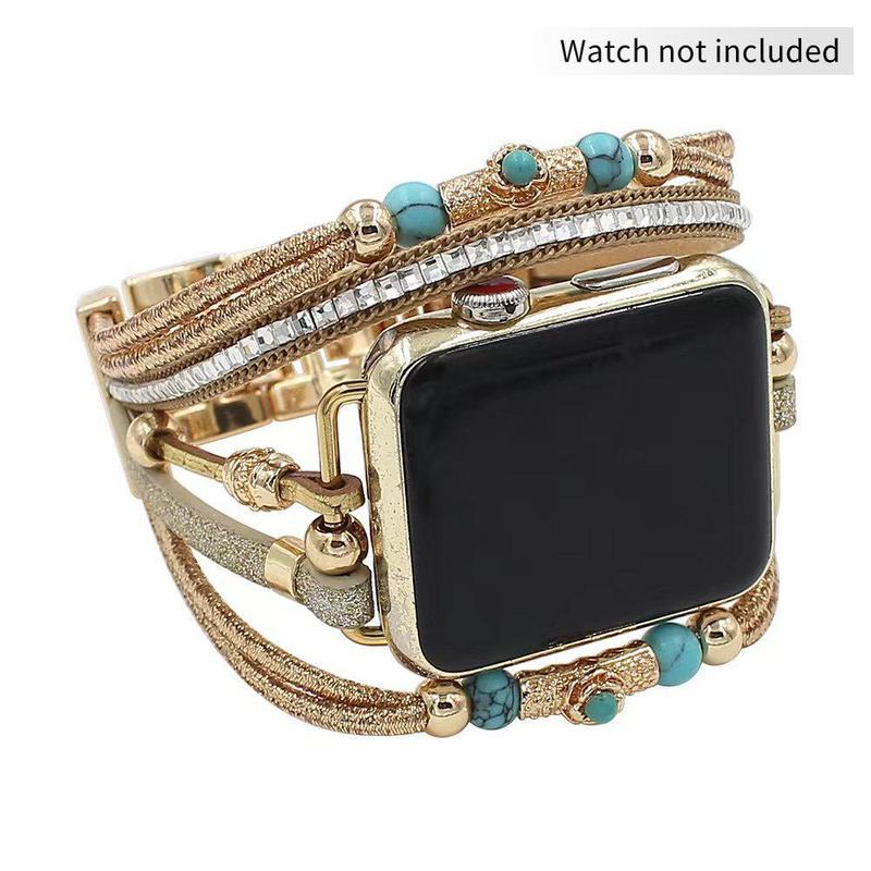 GIROUETTE Fashionable Watch Band for Women, Fashion Watch Band Compatible with Apple Watch Series 9 8 7 6 5 4 3 2, Smart Watch Accessories