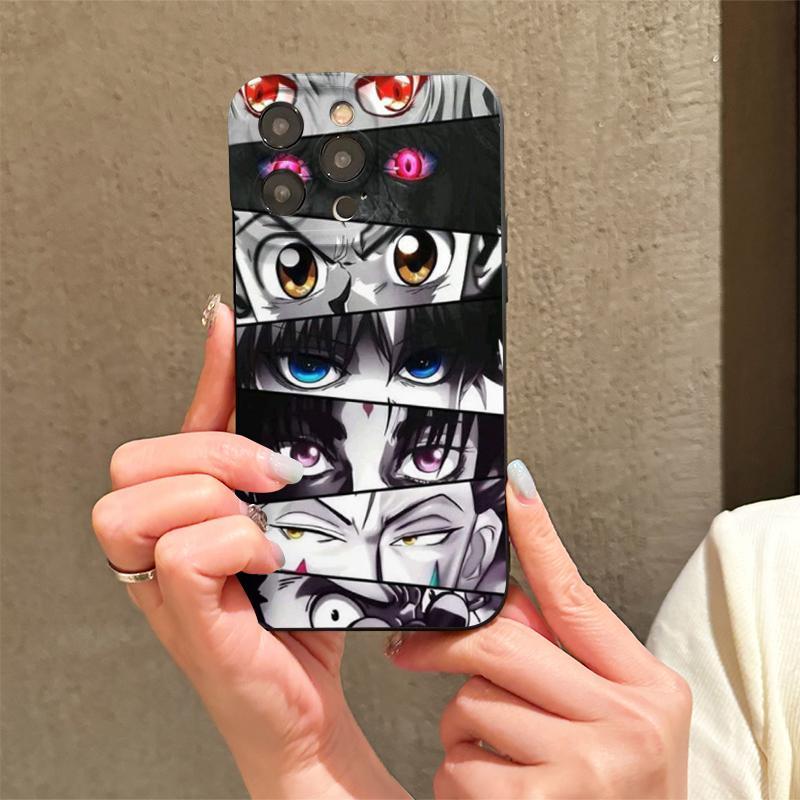 Fashion Anime Pattern Phone Case, Decorative Phone Protector Cover, Phone Accessories Compatible with iPhone 11 12 13 14 15 Pro Max