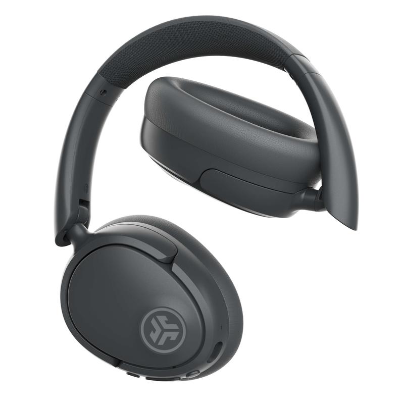 JLab JBuds Lux Active Noise Cancellation Wireless Bluetooth Headphones, Hybrid ANC, Custom EQ, Over-Ear, Be Aware Safety Mode, iPhone   Android