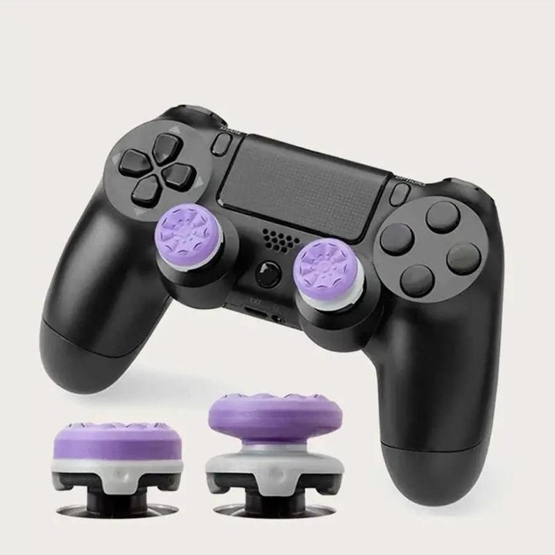 Silicone FPS Thumbsticks, High-rise & Mid-rise Concave Thumb Grips, Console Accessories for PS4 PS5 for Xbox X S One for Switch Pro Controller, Gaming Room Supplies