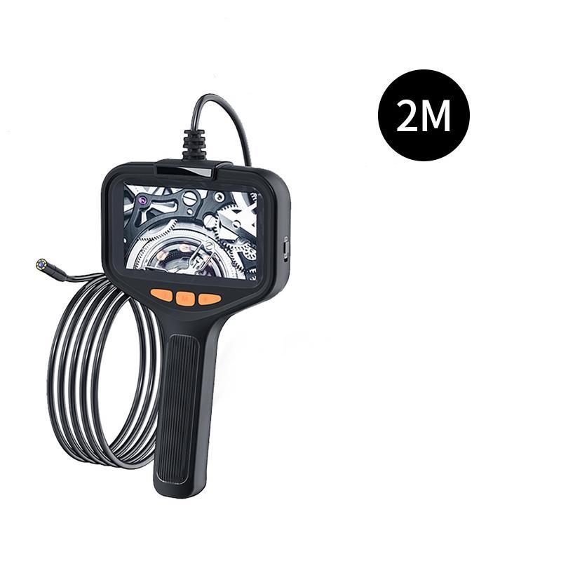 Industrial Endoscope, Borescope Camera for Summer, HD Digital Snake Camera, Handheld Sewer Inspection Camera with 8 LED Lights & Semi-Rigid Cable