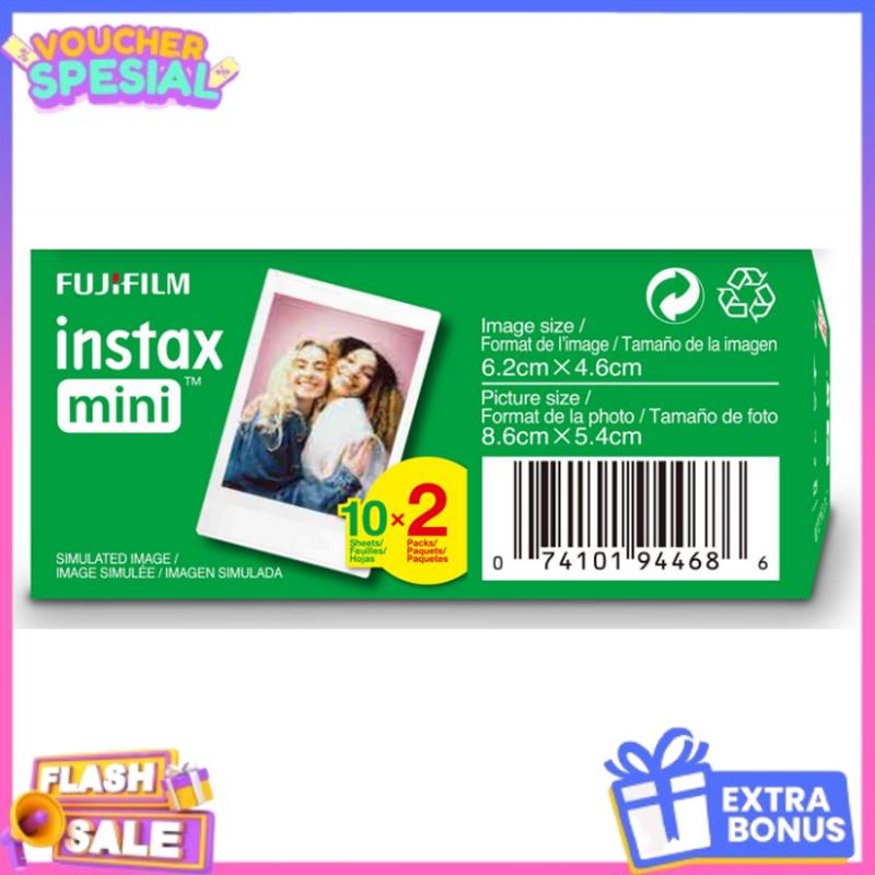 FUJIFILM Instax Mini Instant Film Twin Pack (White), 20 photos