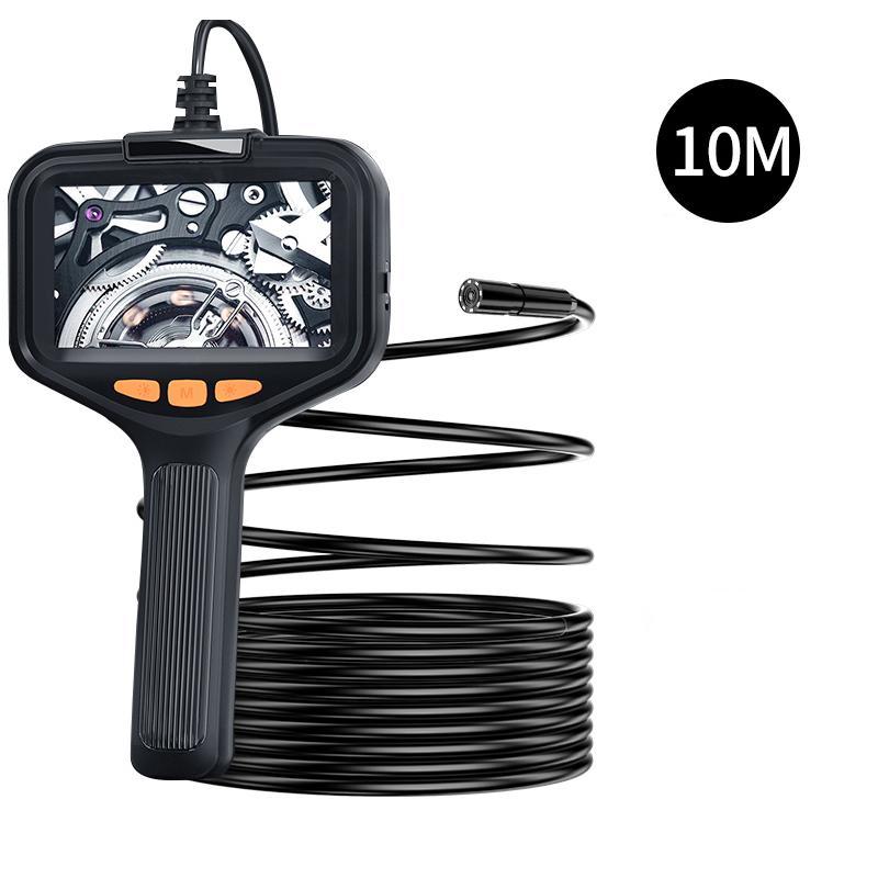 Industrial Endoscope, Borescope Camera for Summer, HD Digital Snake Camera, Handheld Sewer Inspection Camera with 8 LED Lights & Semi-Rigid Cable