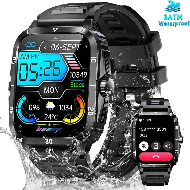 EIGIIS Multifunctional Smart Watch, Fashion Digital Smart Watch with Wireless Call, Music Player & Multiple Sports Modes, Waterproof Sports Smart Watch for Men & Women