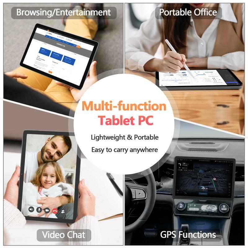 2025 New 10.1 inch Android 14 Tablets with Keyboard Mouse, 14GB+128GB Storage, Spreadtrum T606 CPU, 7000mAh, 2 Speakers, 5G WiFi+4G LTE, Dual 13MP Camera,GPS Black Friday Deal  Christmas gift  tablet on sale Smartphone Cellphone