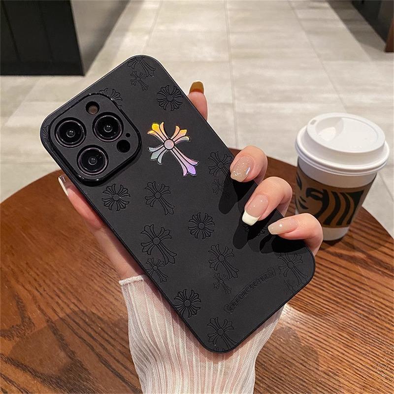 For iPhone 15 14 13 12 11 Pro Max 16 Pro Max Gradient Laser Illuminated Cross Pattern Phone Case, for iPhone 16 15 14 Plus Premium Leather TPU Back Case Phone Accessories, Thanksgiving Christmas Gifts