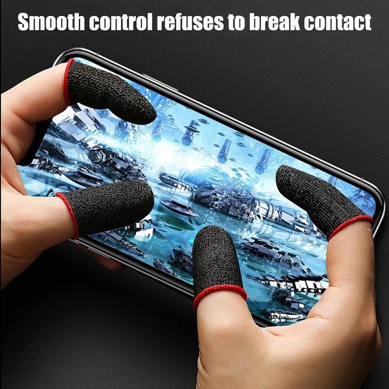 Gaming Finger Cover (5 Pairs), Breathable & Sweat-proof Gaming Gloves with Touch Screen Finger Cover, Comfortable & Precise to Enhance Your Gaming Experience