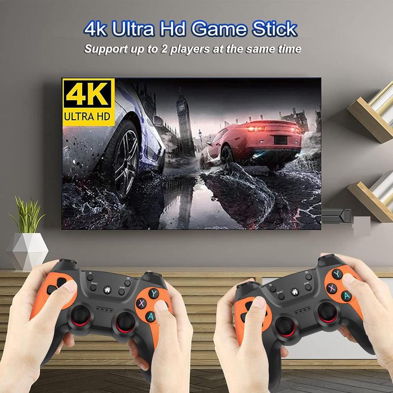 30000+ retro Game Stick, retro game console, Revisit Classic Games Stick, retro play Plug and Play Video Games Stick, Multiple emulators, 4K HDMI Output, Premium Competitive Dual Controllers