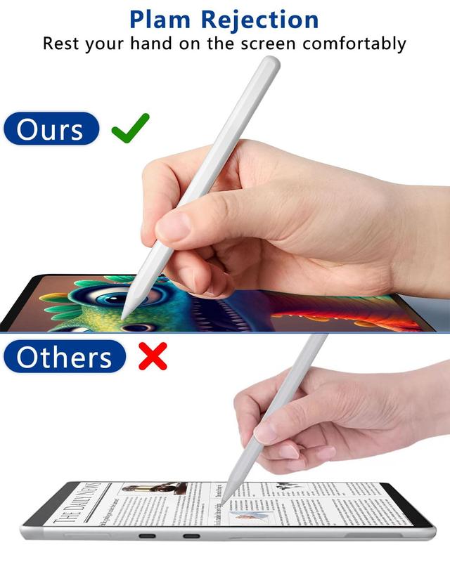 iPad Pencil 2nd Generation with Magnetic Fast Charging, Tilt Sensitivity, Same as Apple Pencil 2nd Gen, Stylus Pen Work for iPad Pro 11 in 1 2 3 4, iPad Pro 12.9 in 3 4 5 6, iPad Air 4 5,iPad Mini 6 Accessories Computer Smooth Writing Tablet Smartphone