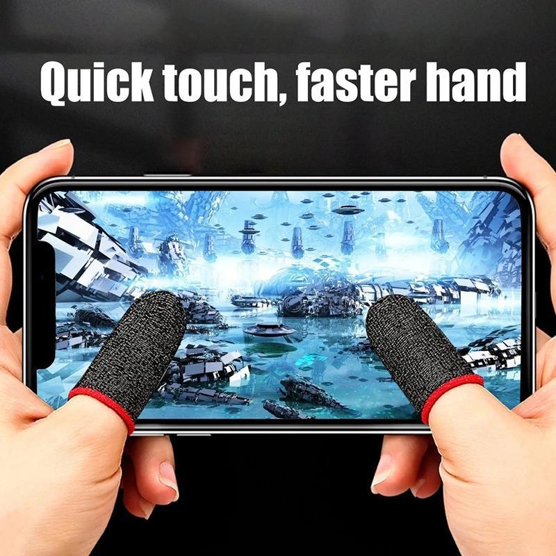 Gaming Finger Cover (5 Pairs), Breathable & Sweat-proof Gaming Gloves with Touch Screen Finger Cover, Comfortable & Precise to Enhance Your Gaming Experience