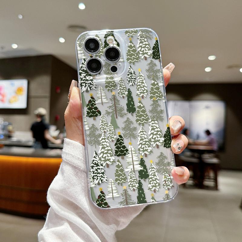 Tree Pattern Phone Case, Anti-slip Decorative Phone Protector Cover, Phone Accessories Compatible with iPhone 11 12 13 14 15 Series