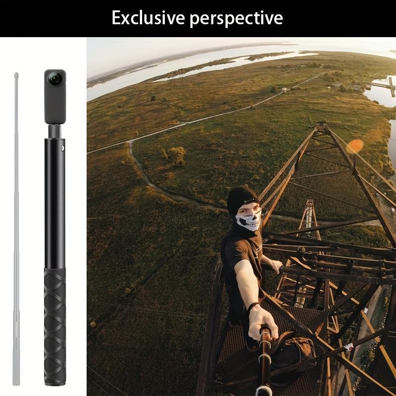 360° Rotatable Selfie Stick, Monopod, Phone Holder For GoPro 11 10, Camera Accessories