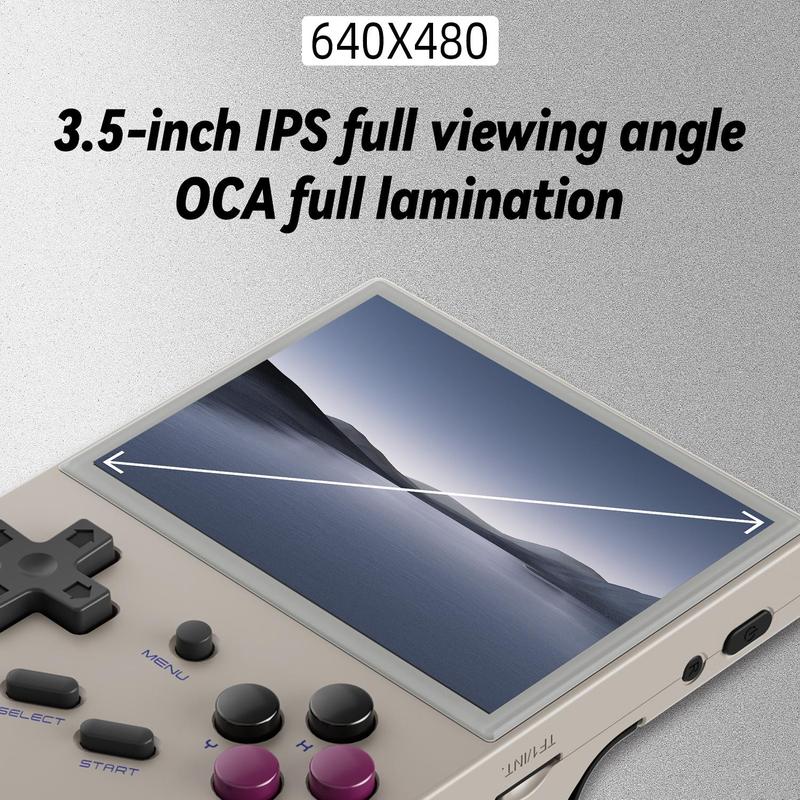 Anbernic RG35XX Wireless Handheld Game Console, Retro Games Consoles with 3.5 Inch IPS Screen, Linux System Game Console with 5000+ Classic Games for Home, Back to School Gifts, Gaming Consoles, Controller Accessories