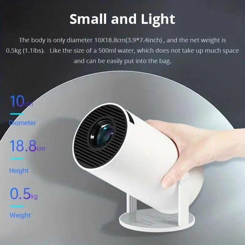 HY300 PRO Projector 4K Android 11 Dual Wifi 200 ANSI Allwinner H713 BT5.0 1080P 1280*720P Home Cinema Outdoor Projetor 40*130 Audio Flash