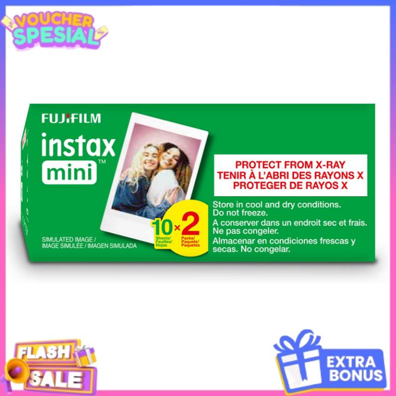 FUJIFILM Instax Mini Instant Film Twin Pack (White), 20 photos