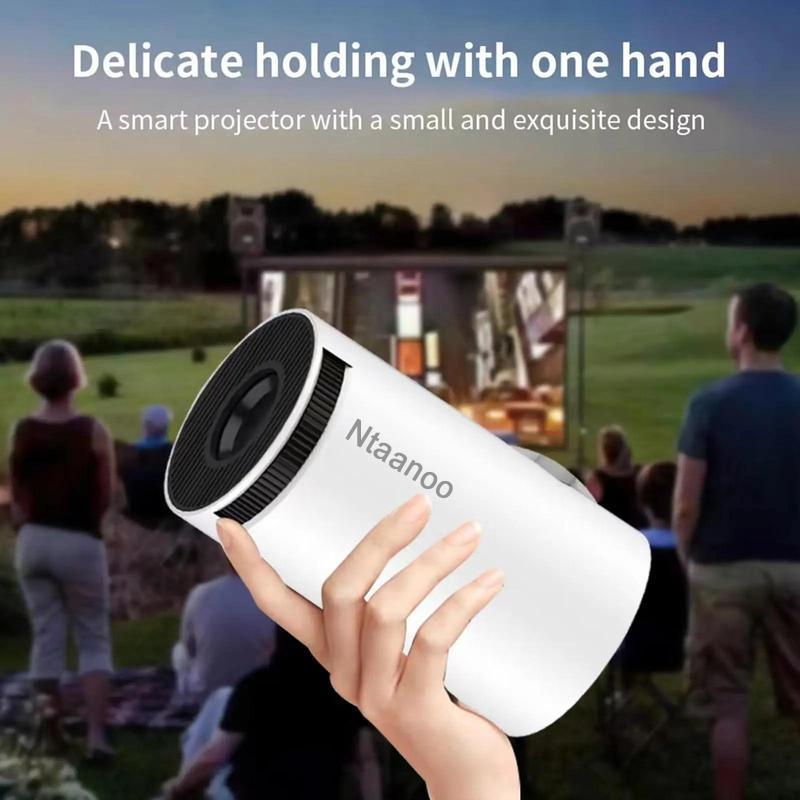 2024 New Mini Projector, Portable 4K 1080P Full HD, Smart 5G WiFi6 BT5.0, Auto Level Correction, 180° Rotatable Outdoor Projector for Mobile Phone TV Stick Laptop.