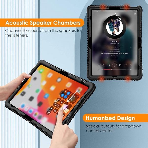 Fintie Silicone Case for iPad 10th Gen 10.9-inch, Kid-Friendly Shockproof iPad10th Cover LightWeight & Anti-Slip, iPad Tablet Computer Accessories