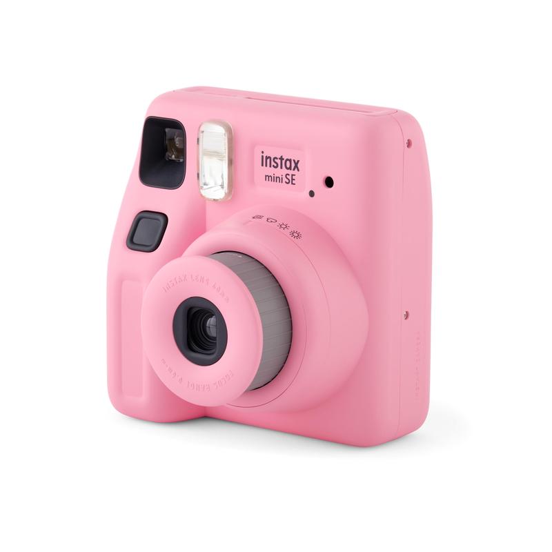 instax Mini SE Instant Camera with Bonus 10 pack Mini Film, Pink