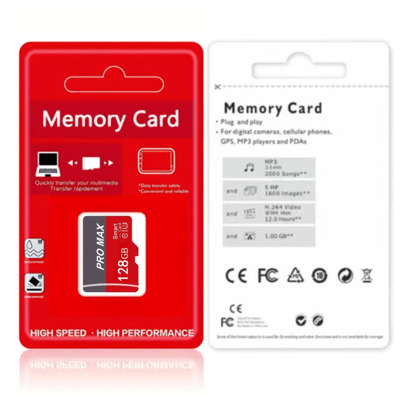 Micro SD Card, 1 Count 512GB 256GB 128GB Micro SD Card, Mini Storage Card, Flash Memory Card for Tablet, Camera & Phone Use, Camera Accessories