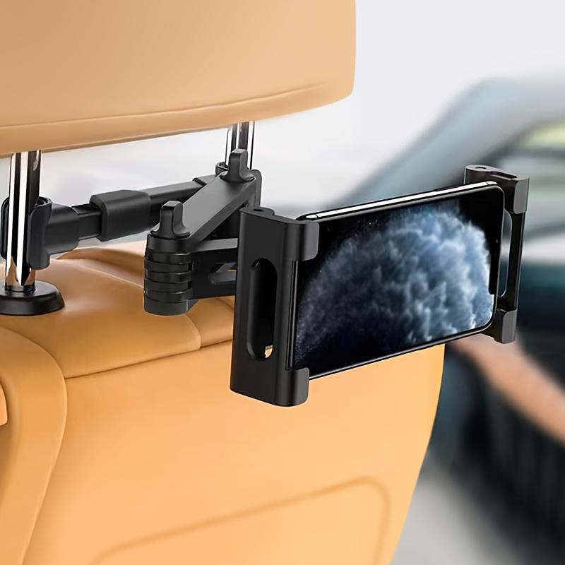 Car Headrest Tablet Holder, Durable Rotatable Car Headrest Tablet Mount, Universal Car Headrest Tablet Stand Compatible with iPad iPhone & Phones & Tablets, Durable Car Tablet Mount