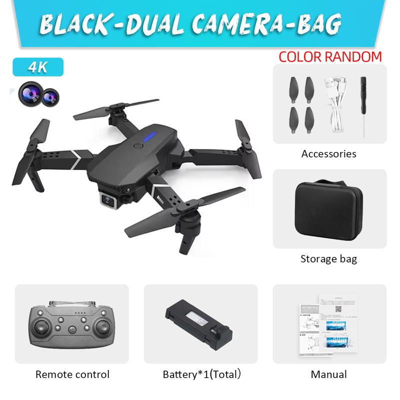 New E88 Pro WIFI FPV Drone Wide Angle HD 4K 1080P Camera Height Hold RC Foldable Quadcopter Dron Helicopter Toys Gift Folding