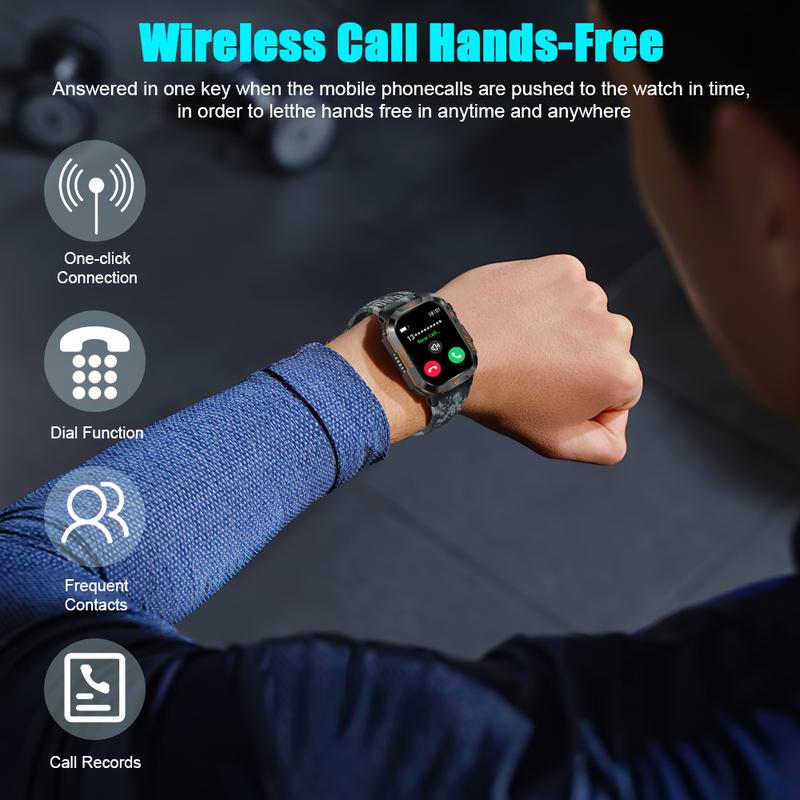 Military Smart Watch for Men, 1.52