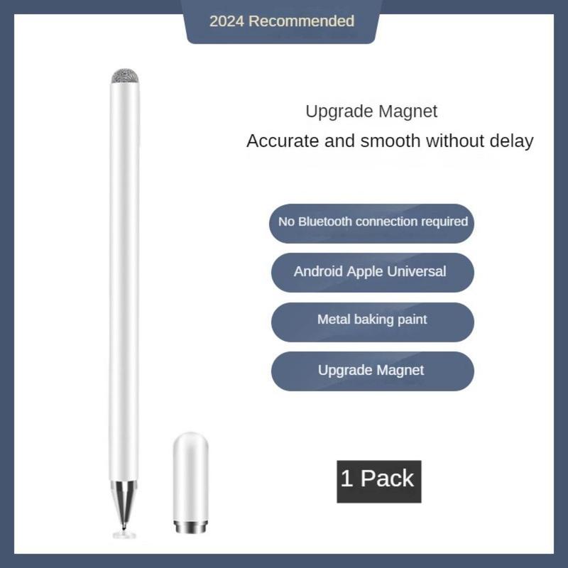 Universal Touch Pen Stylus Pen, Soft Fiber Tip & Disc Nib Touch Screen Pen, Compatible with All Touch Screens, Tablets, Phones, Android, Microsoft Surface, Tablet Accessories