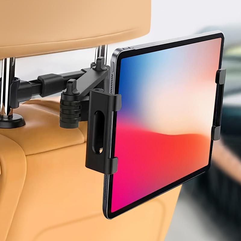 Car Headrest Tablet Holder, Durable Rotatable Car Headrest Tablet Mount, Universal Car Headrest Tablet Stand Compatible with iPad iPhone & Phones & Tablets, Durable Car Tablet Mount