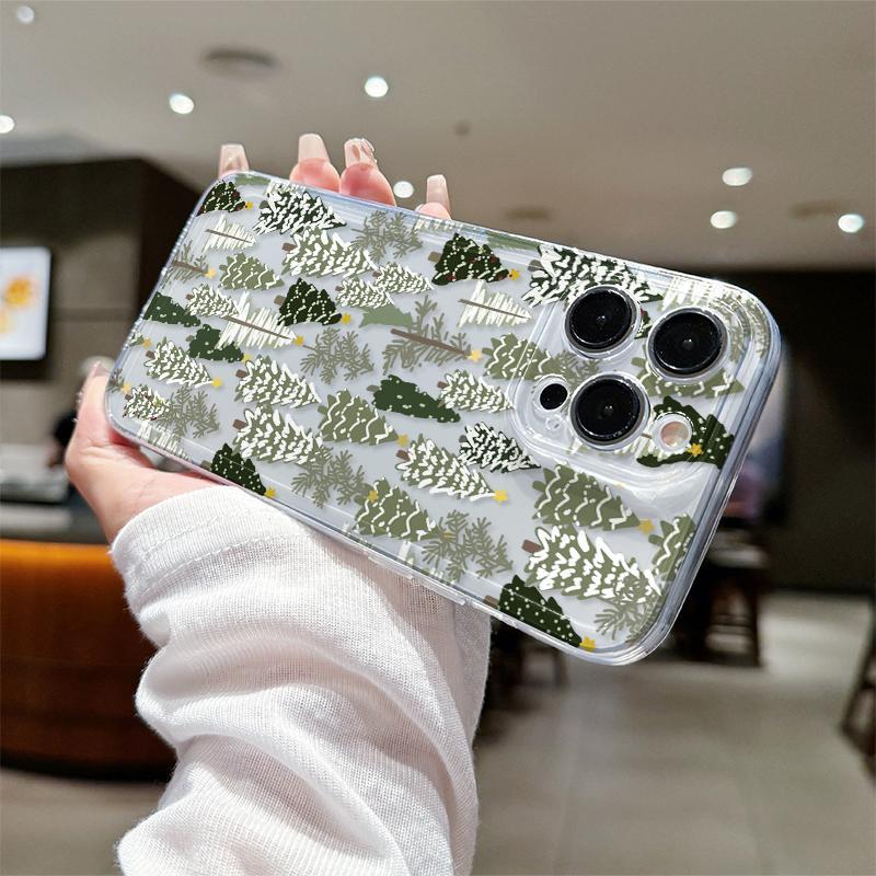 Tree Pattern Phone Case, Anti-slip Decorative Phone Protector Cover, Phone Accessories Compatible with iPhone 11 12 13 14 15 Series