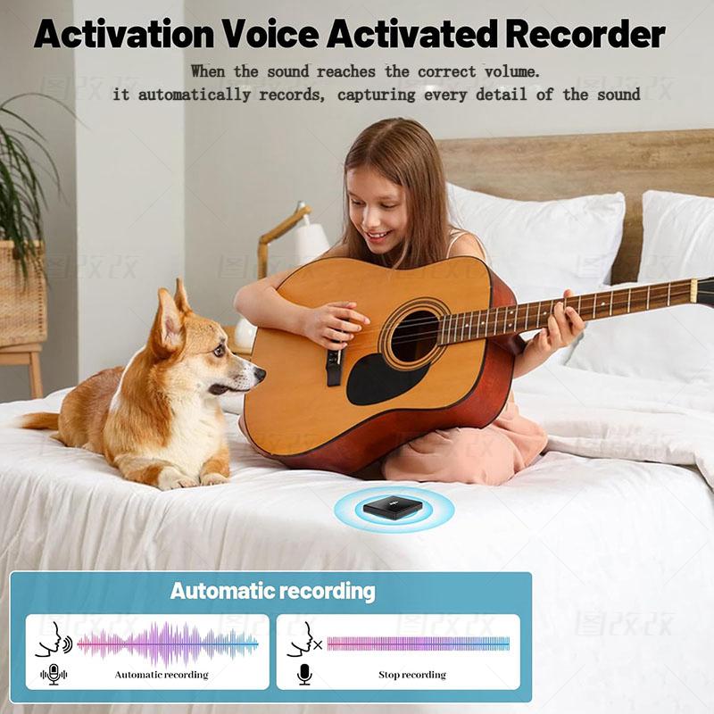 (9000 Hour) 2-Sides   Recorder with Al-Triple Noise Cancellation,  Activated Recorder 90 Days Storage Capacity for Meeting Interview battery life