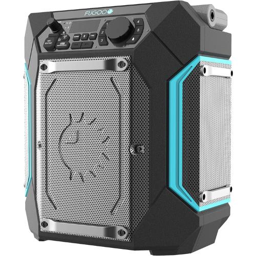 Fugoo Traveler Portable Bluetooth Speaker - 100W, 7-Inch Sub, 48 Hour Playtime, 270 Degree Audio, IPX4 Water Resistant