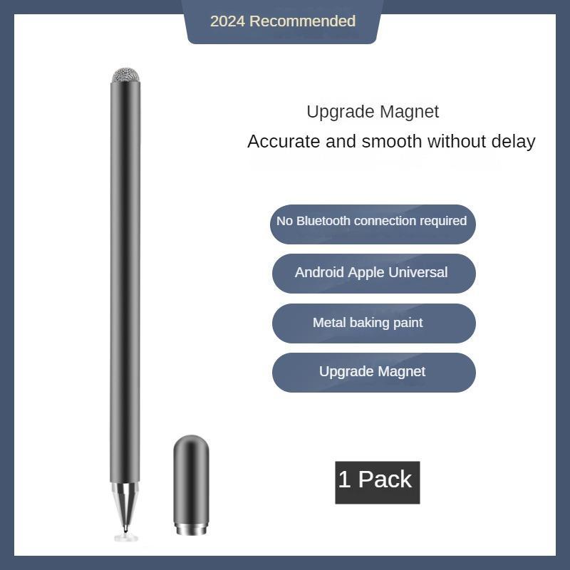 Universal Touch Pen Stylus Pen, Soft Fiber Tip & Disc Nib Touch Screen Pen, Compatible with All Touch Screens, Tablets, Phones, Android, Microsoft Surface, Tablet Accessories