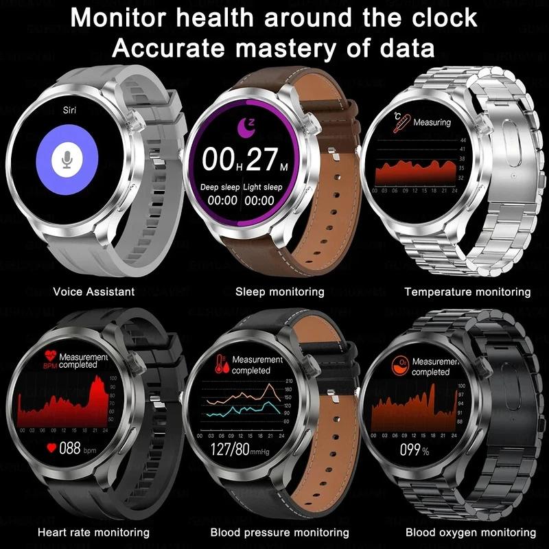 2024 New GPS Sports NFC Fashion Smartwatch Men's 1.85 