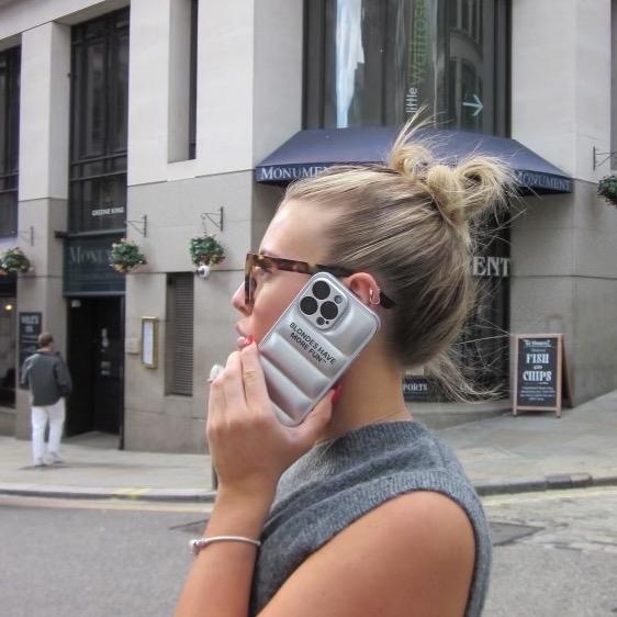 Blondes Have More Fun | Puffer-Style Phone Case