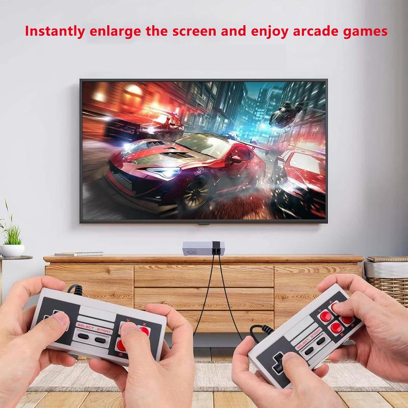 Retro Game Console, Mini Video Game Console, 620 Classic Games, Plug and Play TV Games with AV Output, 8-Bit Video Game System with Classic Games, Christmas Birthday Thanksgiving Valentine's Day Gift