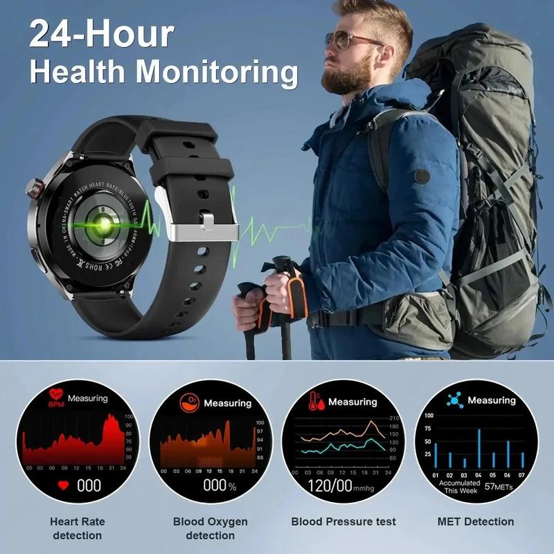 New For Huawei Watch4 PRO Smart Watch Men Watch 4 Pro AMOLED HD Screen Bluetooth Call NFC GPS Heart rate waterproof SmartWatch