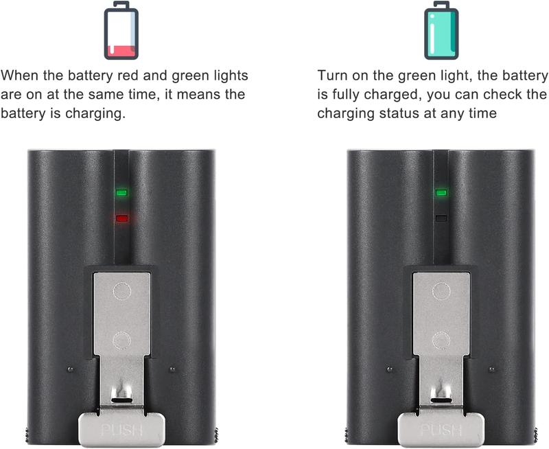 Charging Station and 2 Packs Replacement Battery Compatible with Ring,for Doorbell Camera 2 3 4, Spotlight Camera, Camera Indoor and Outdoor,6040mAh Rechargeable 3.65V Li-ion Battery