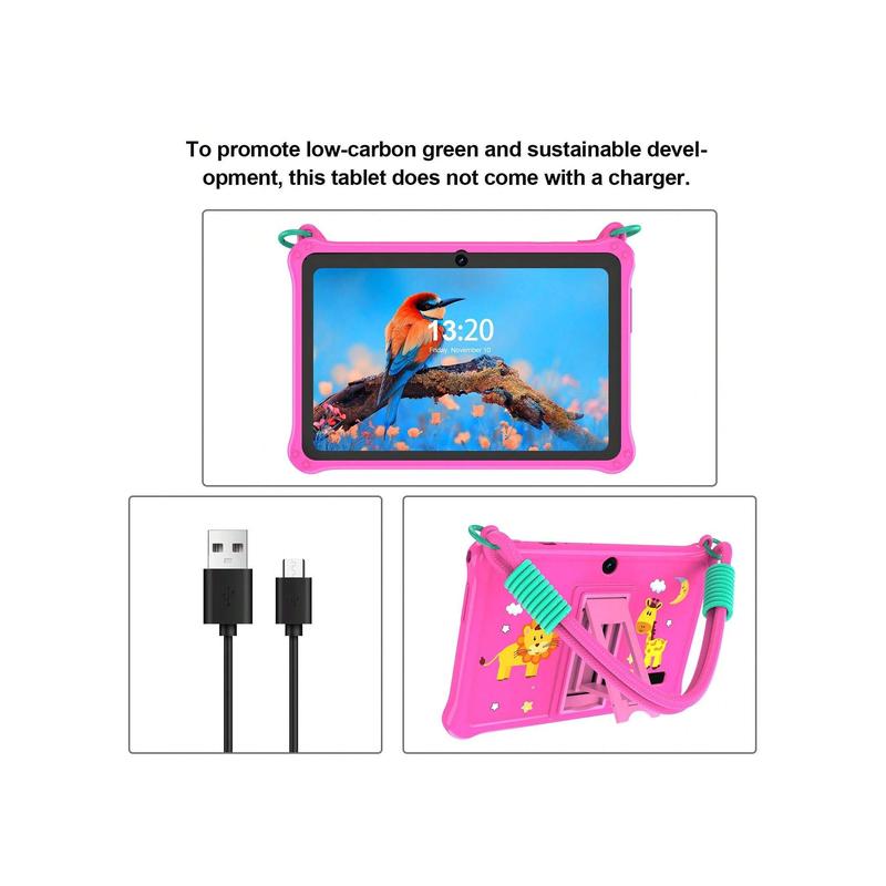 Kids Tablet,7 Inch Toddler Tablet For Kids Edition Tablet,2GB (2GB+2GB Expansion)RAM 32GB ROM, Android 13 Tablet With Parental Control,Educational, Games, Shockproof Case(NOT Adapter)