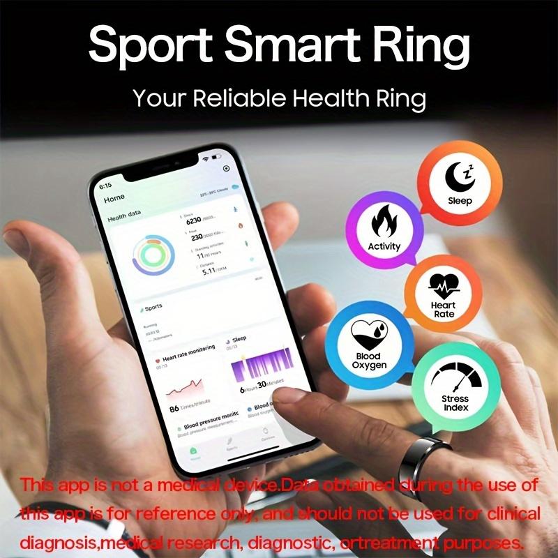 Smart Ring, Fitness Tracker, Workout Smart Ring, Steps, Distance, Calories, Sleep Tracking, Smart Devices, Compatible With IOS And Android