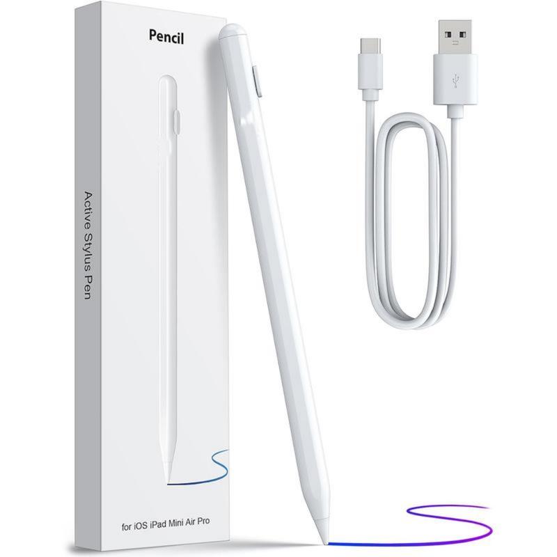 Apple Pencil for iPad9th&10th Generation-iPad Pencil 2ndGeneration, Fast Charge Active Pencil Compatiblewith 2018-2024 Apple iPad pro11&12.9 inch,iPad Air 3 4 5,ipad Mini 5 6 Gen-white stylus pencil