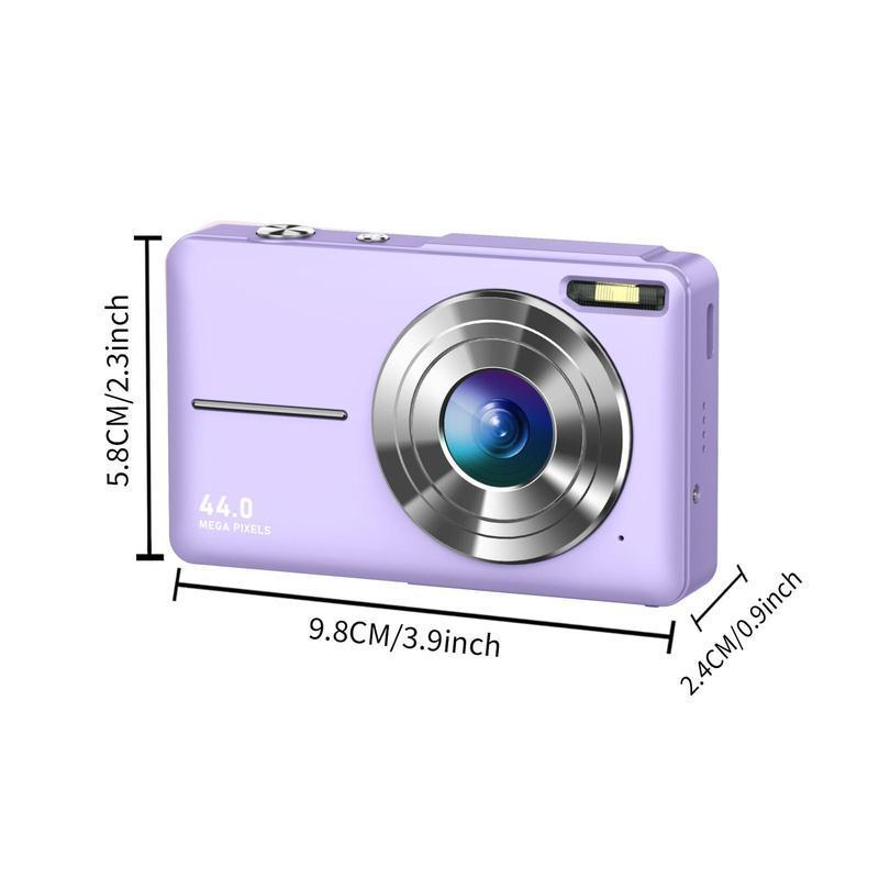 1080P FHD Digital Camera with Flash, Rechargeable Camera with 64GB High-Speed TF Storage Card, 1 Count Digital Point & Shoot Camera with 16X Zoom Anti Shake for Travel, Compact Small Outdoor Digital Camera For Boys Girls, Stocking Fillers Gift