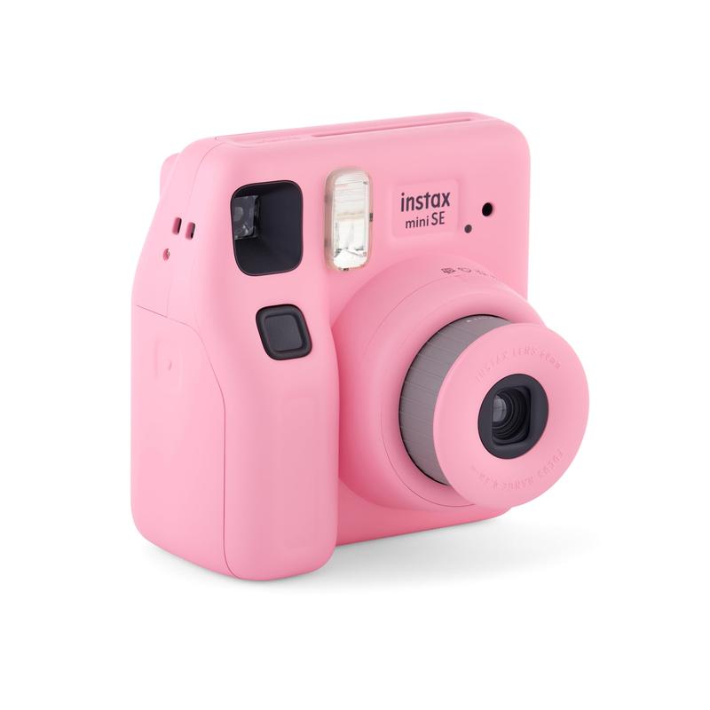 instax Mini SE Instant Camera with Bonus 10 pack Mini Film, Pink