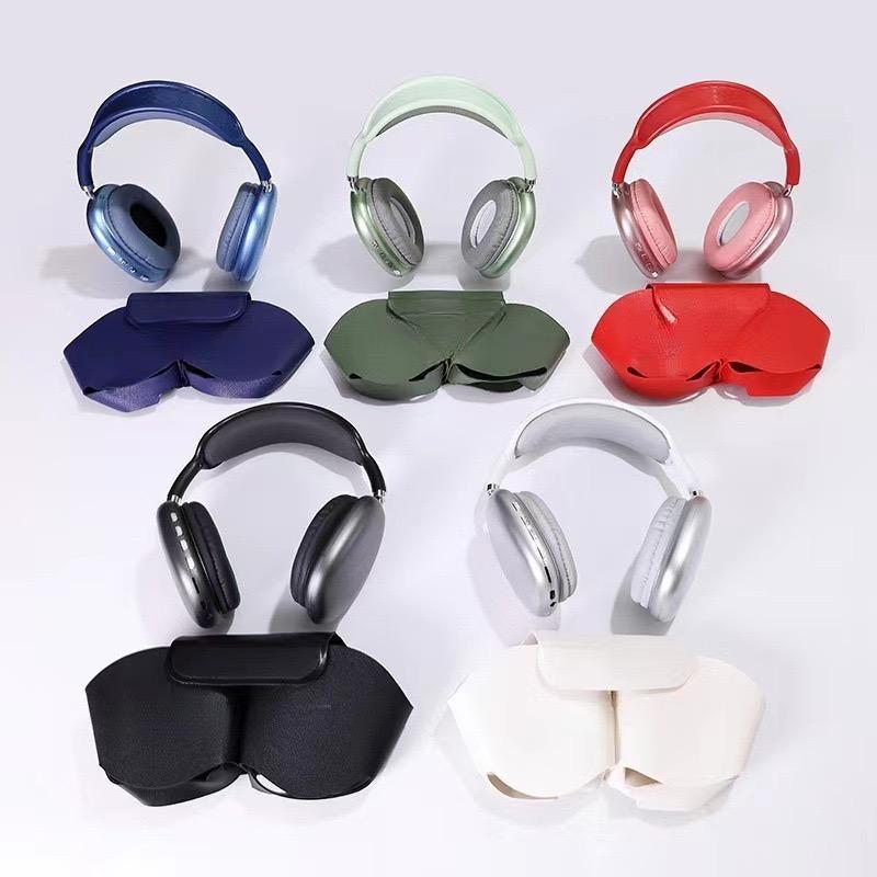 Fashionable PU Leather Wireless Headphones Case, Portable Gaming Headset Protective Case, Earphone Accessories