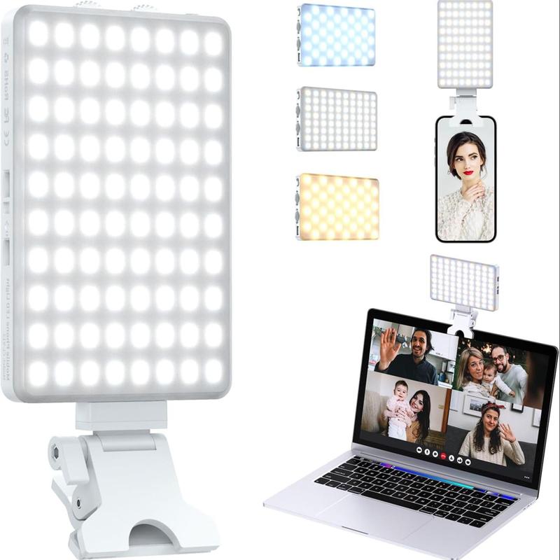 Portable Selfie Fill Light, USB Rechargeable Selfie Fill Light, 1 Count Portable Clip-on Light for Live Streaming, Conference & Vlog, Selfie Light for Photography, Fill Lamp