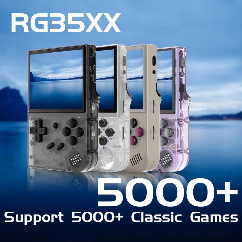 Anbernic RG35XX Wireless Handheld Game Console, Retro Games Consoles with 3.5 Inch IPS Screen, Linux System Game Console with 5000+ Classic Games for Home, Back to School Gifts, Gaming Consoles, Controller Accessories